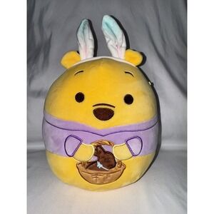 New original Squishmallow Disney Winnie the Pooh Easter bunny plush toy, 10‎ in